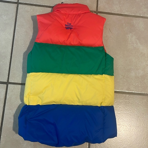 Polo golf Ralph rainbow color block women’s puffer vest  XS/TP - Picture 3 of 12